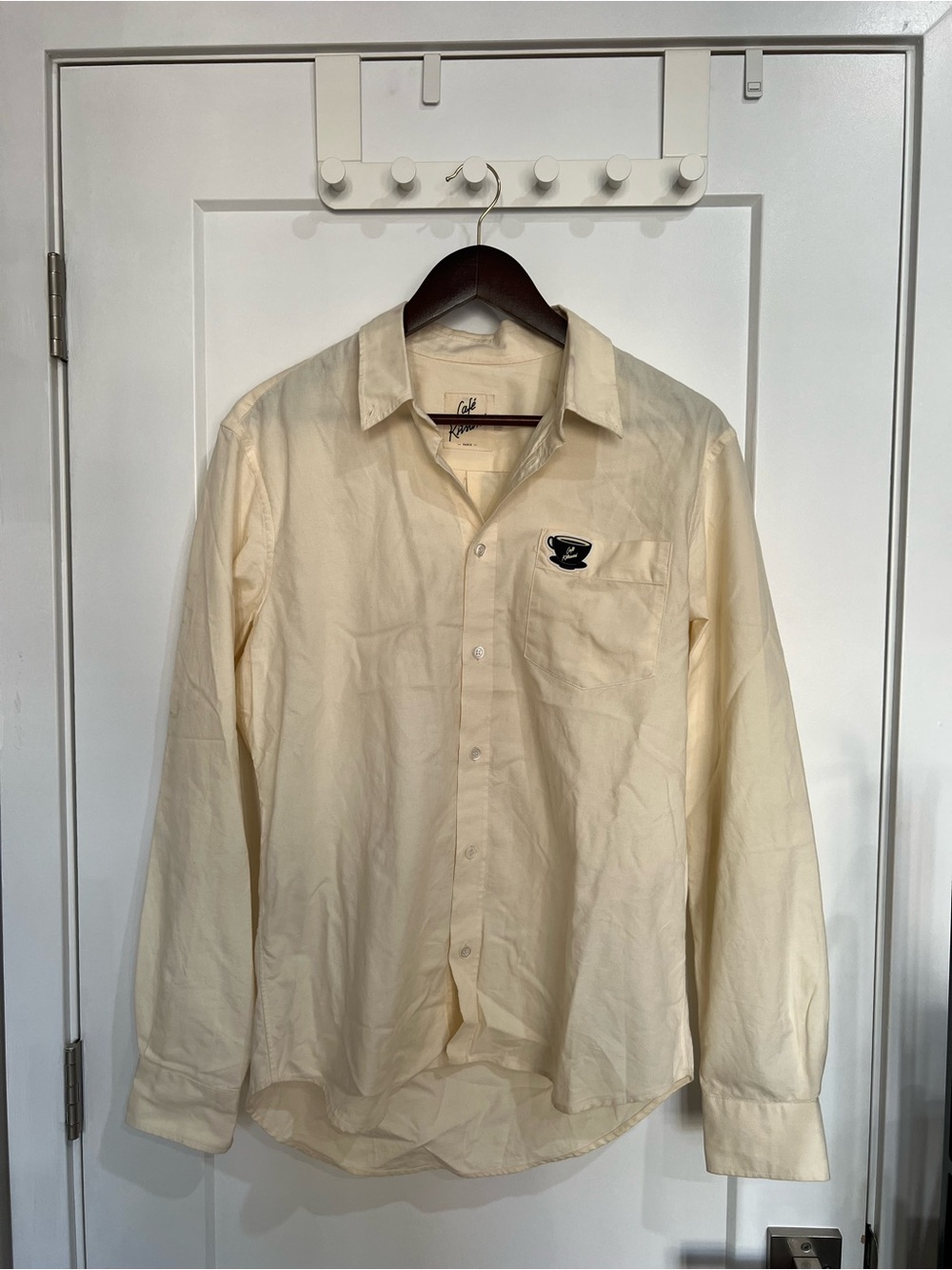 Maison Kitsune Cafe Cotton Button Down Shirt
